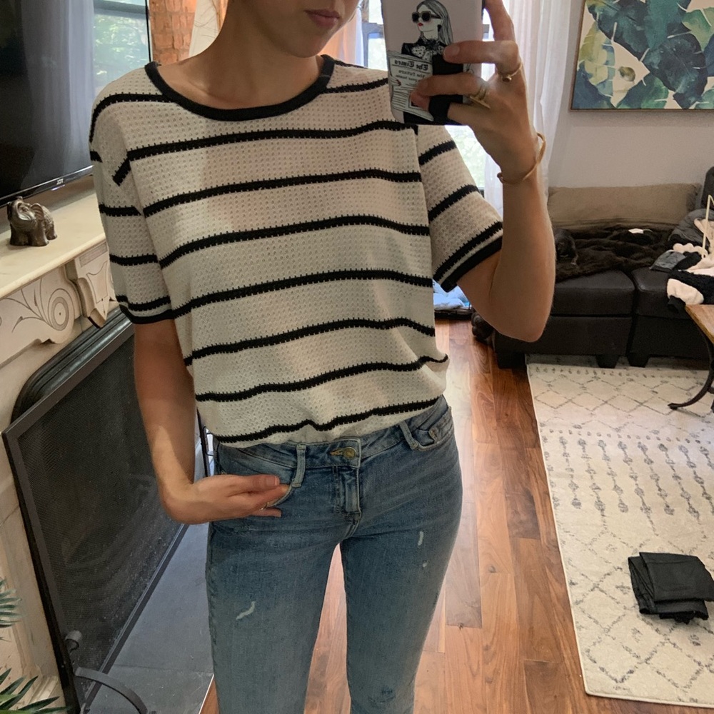 Knit Stripe nautical top